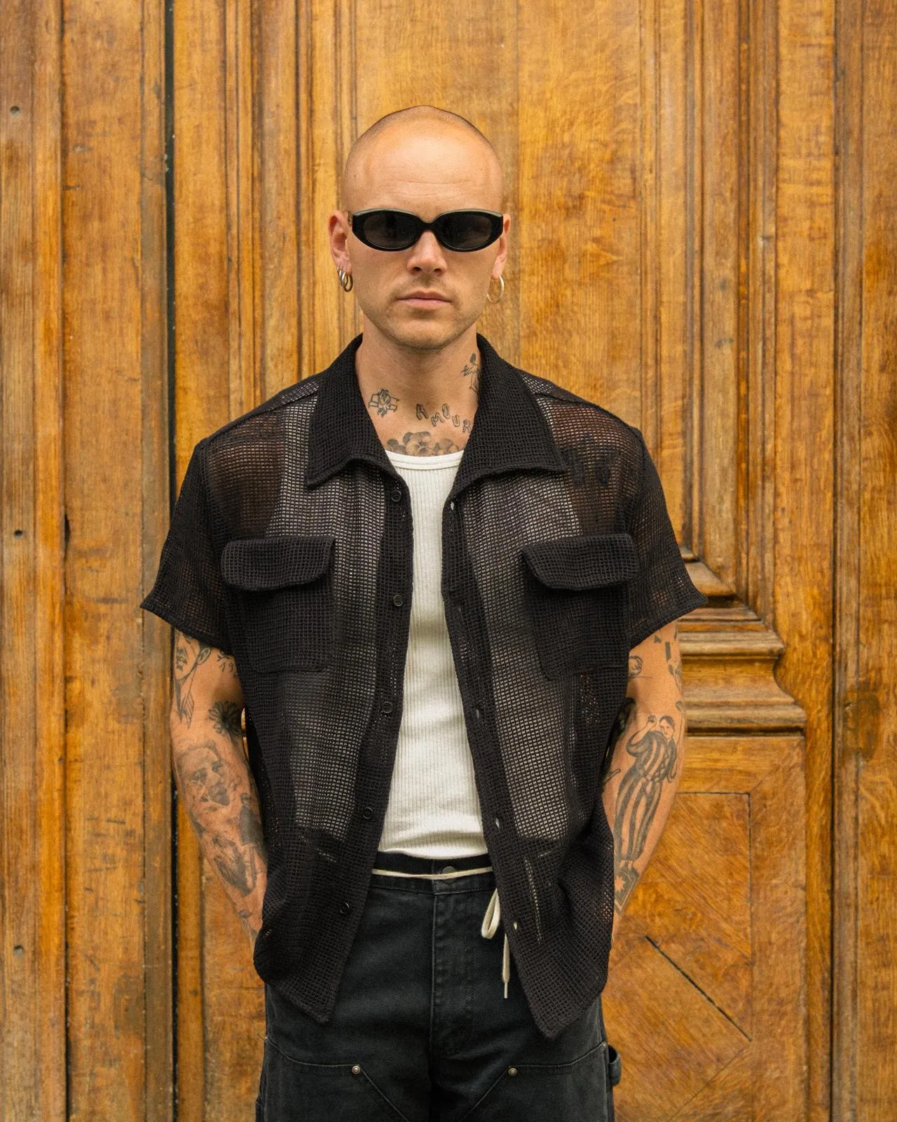 Checkered Print Affordable Luxury THE TACTICAL MESH SHIRT