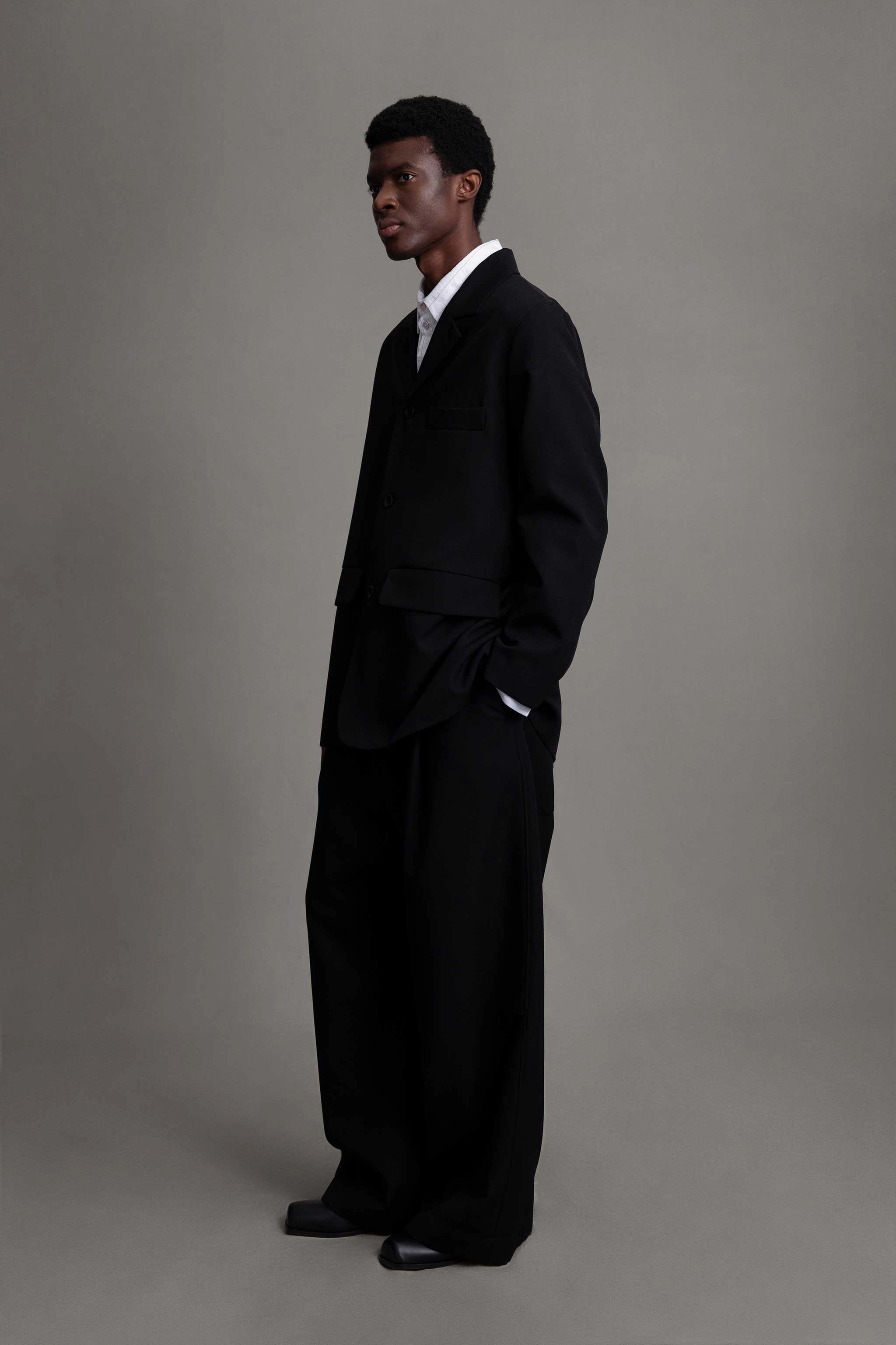 WindproofDesign THE ARTIST JACKET / COMPACT SUITING FLINT