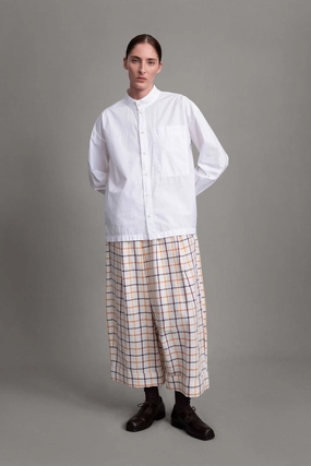 THE BAKER TROUSER / COTTON LINEN TATTERSALL Everyday Must-have