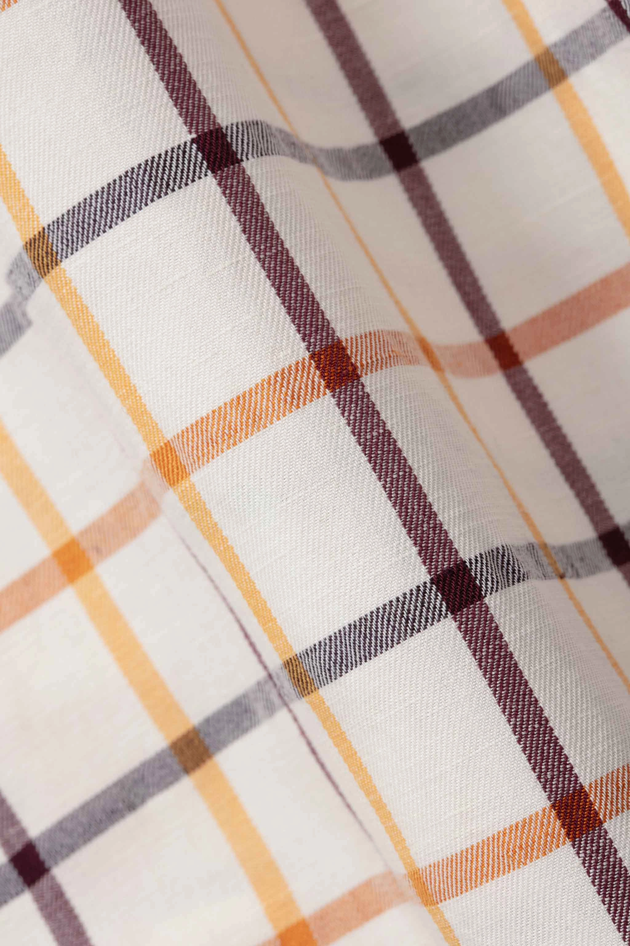 AntiStaticTreatment THE BAKER TROUSER / COTTON LINEN TATTERSALL