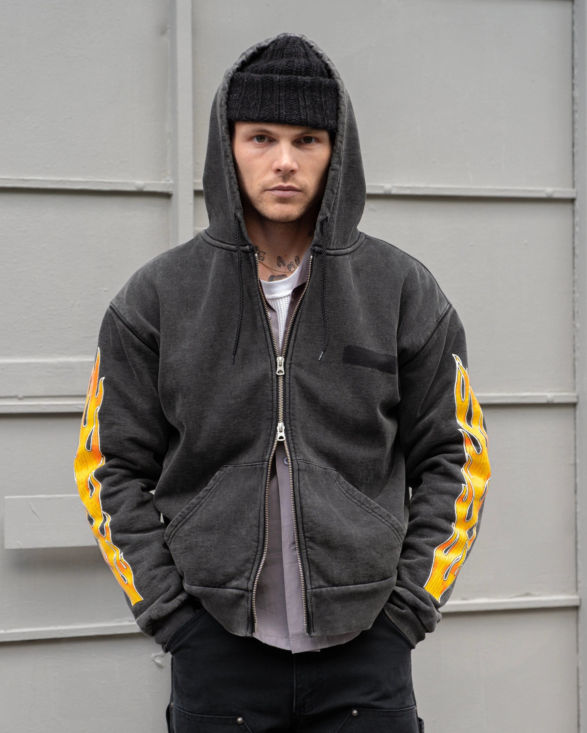 One-of-a-kind THE GHOSTFIRE THERMAL ZIP SWEAT