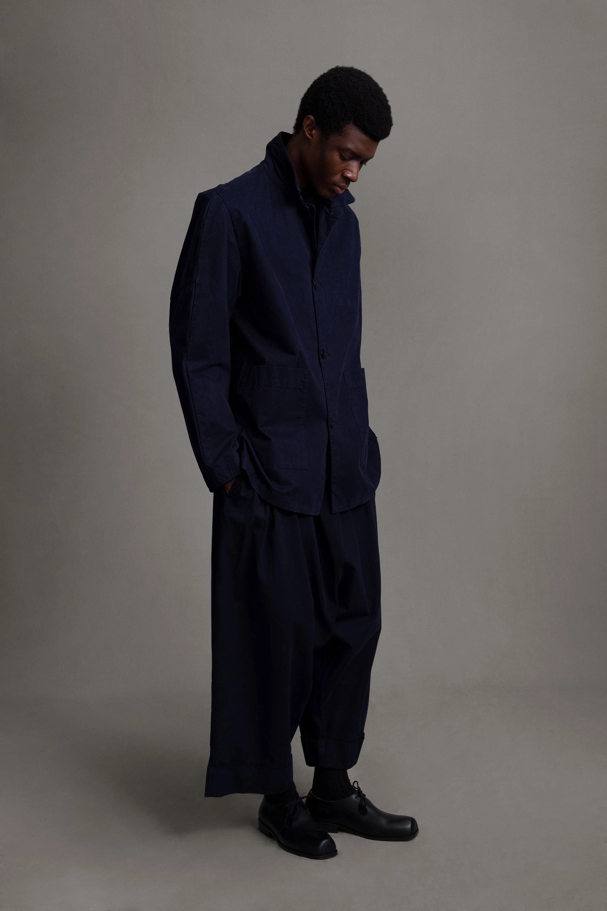 Army Style Lightweight Warmth Core THE MECHANIC JACKET / WORK TWILL INK