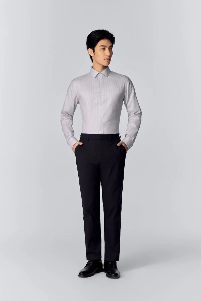 InstantCool Dobby Dress Shirt | Grey Stripes 19390N mix and match Functional Fashion