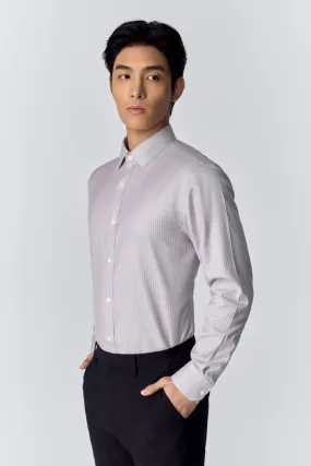 Urban Style InstantCool Dobby Dress Shirt | Grey Stripes 19390N