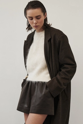 MONTY CHOC FAUX LEATHER SHORT Home Wear