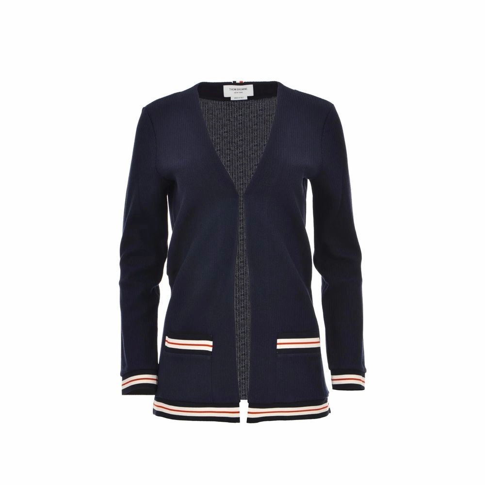 Thom e Cotton Women's Cardigan Yarn Dyed Fabric