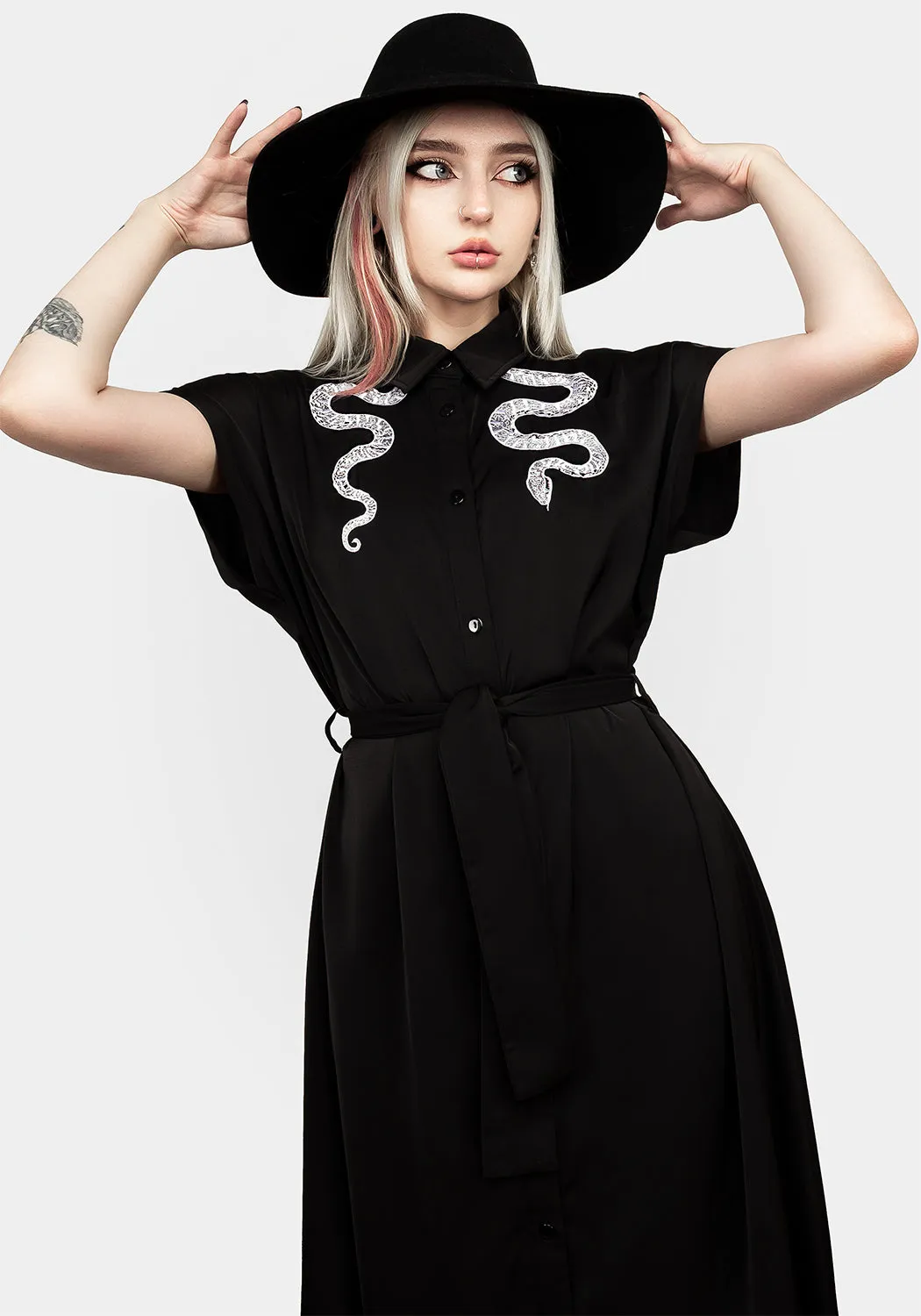 Mesh Soft Slither Relaxed Midi Dress