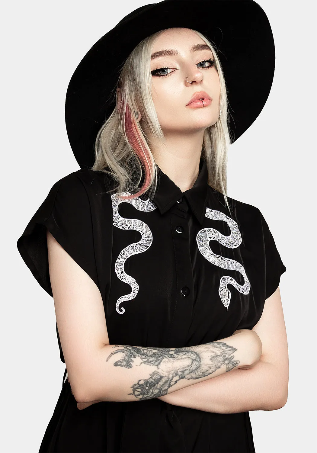 Slither Relaxed Midi Dress Timeless Piece