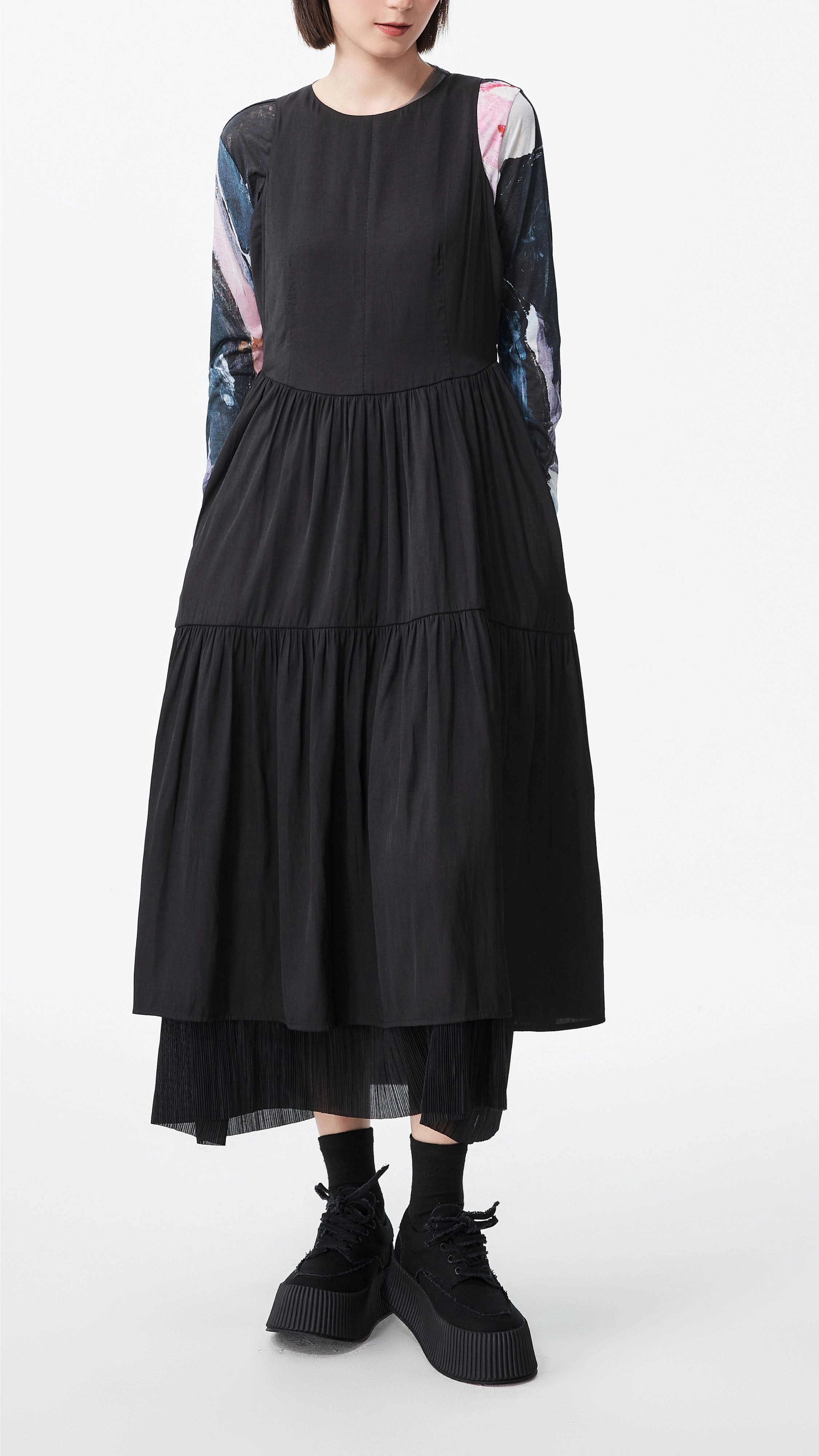 Tiered Midi Dress Contemporary Wear