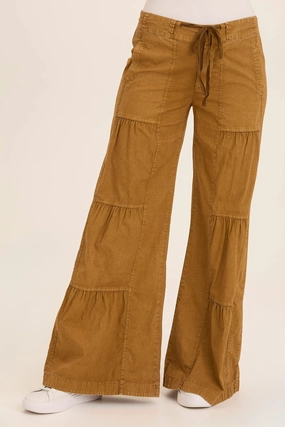 Tiered Wide Leg Pant Active Comfort Wear Comfort Cushioning