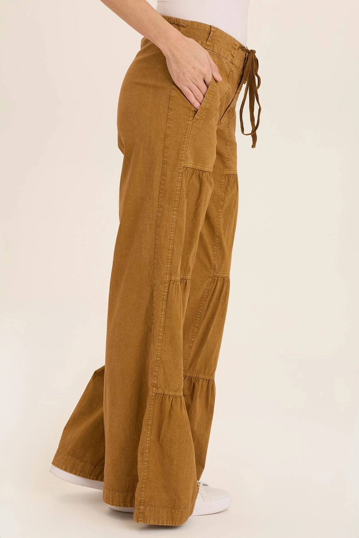 Tiered Wide Leg Pant Breathable Layer
