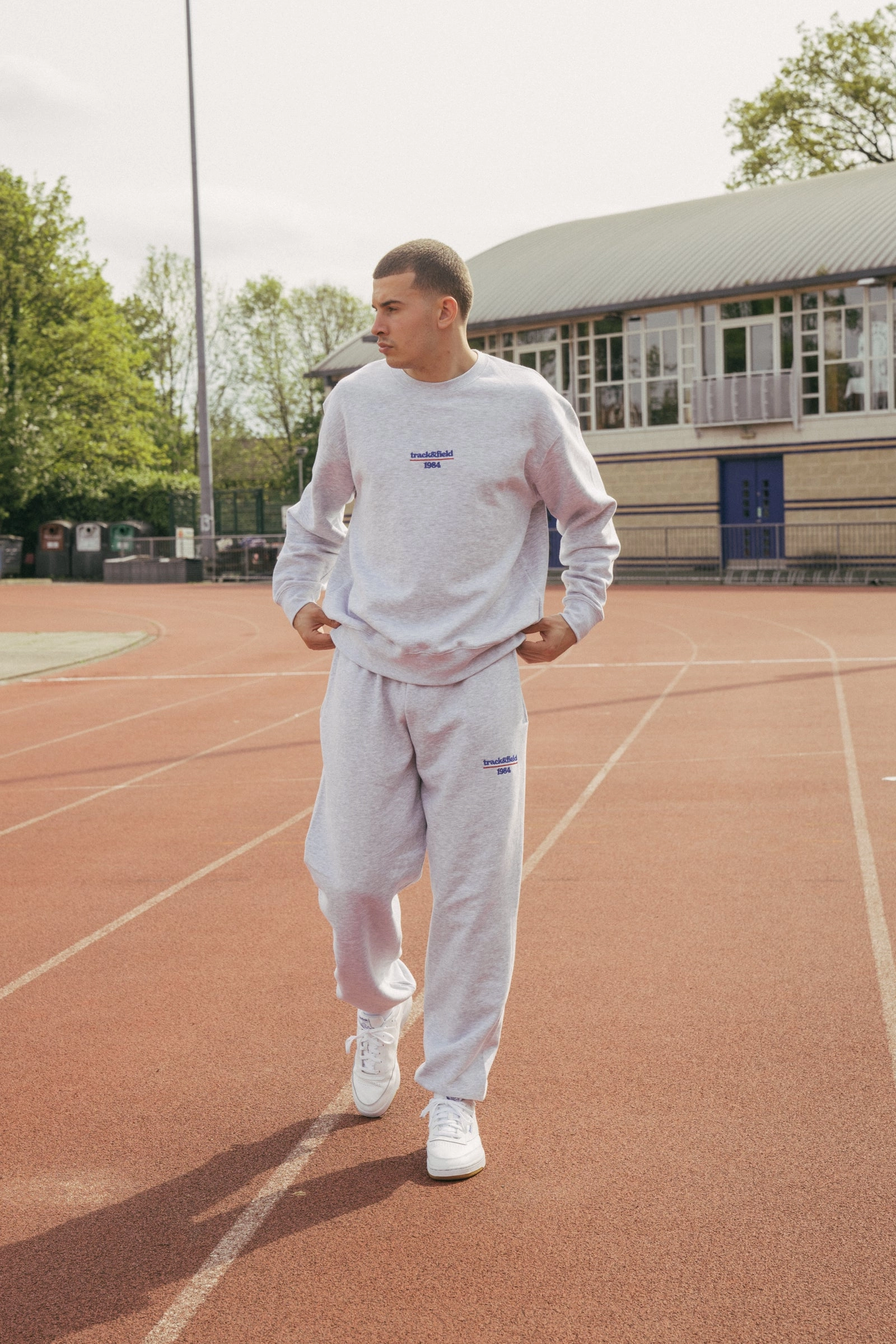 Relaxed Wear Vice 84 'Track&Field' Joggers - Ash