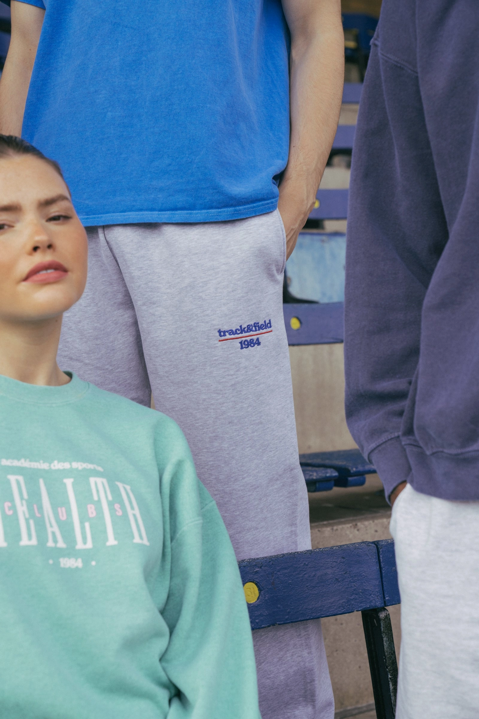 Street Comfort Layer Essential Vice 84 'Track&Field' Joggers - Ash