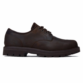 Ankle Ease Easy Grip Timberland Britton Road Lace Up WP Shoes - Dark Brown Full Grain