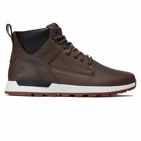 Comfort Lining Timberland Killington Trekker Mid Lace Up Shoes - Medium Brown Full Grain