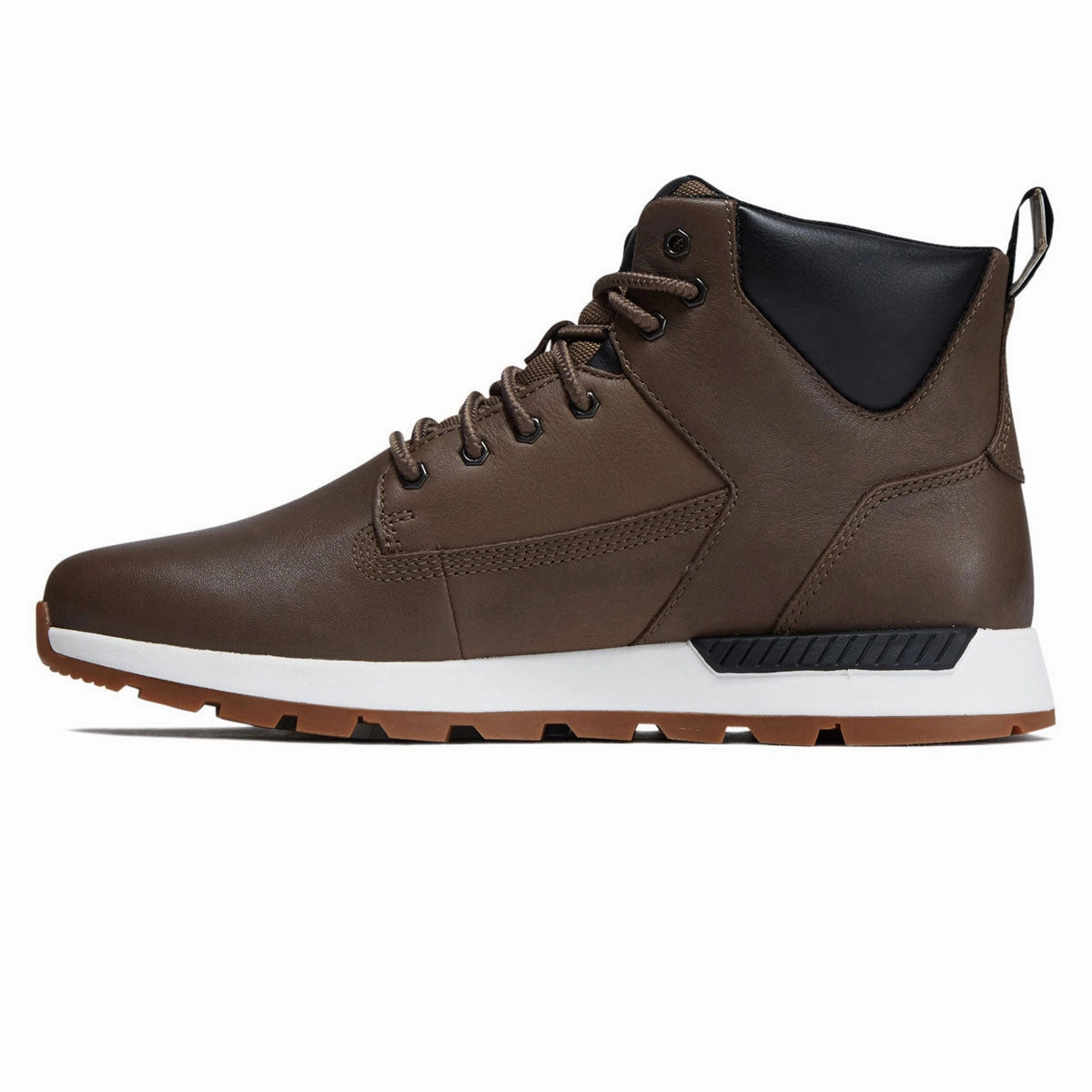 TPU Heel Counter Stretchable Fabric Timberland Killington Trekker Mid Lace Up Shoes - Medium Brown Full Grain