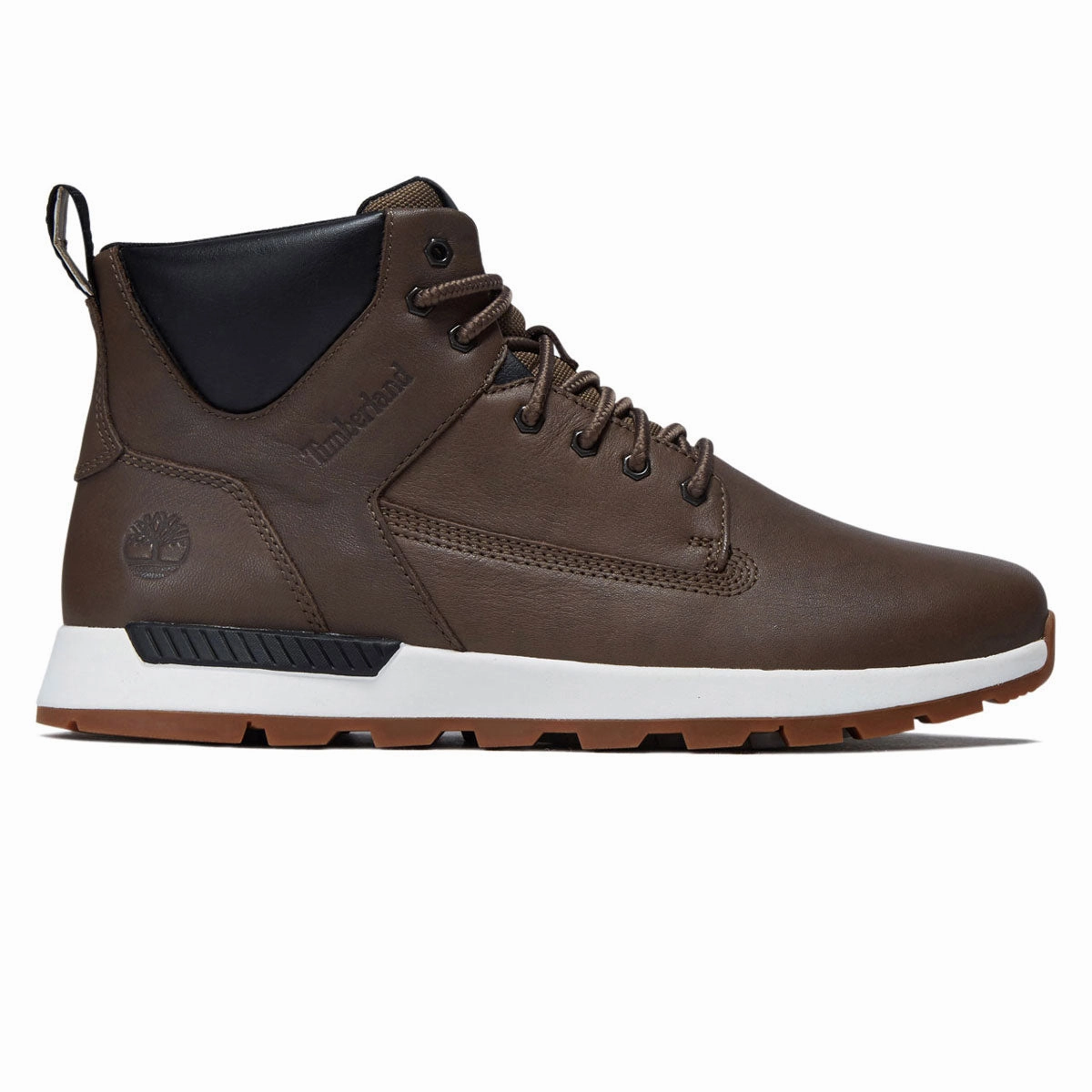 Comfort Lining Timberland Killington Trekker Mid Lace Up Shoes - Medium Brown Full Grain