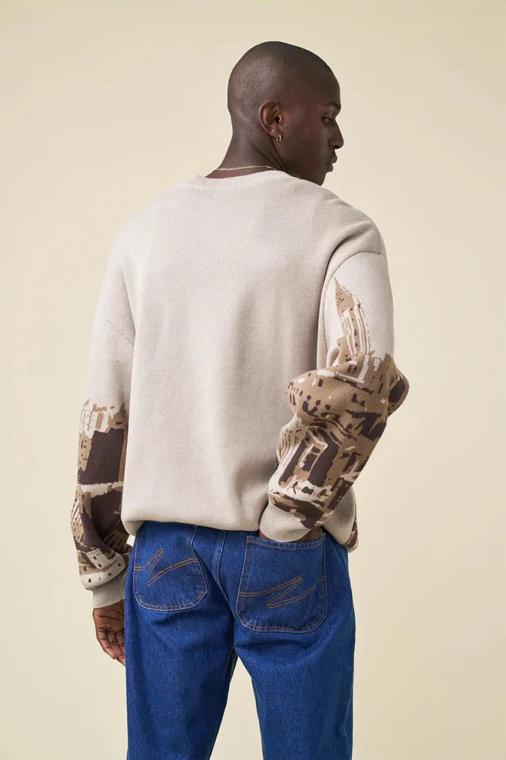 bound NYC Skyrise Knit Sweater Fashionable Layer Yarn Dyed Fabric