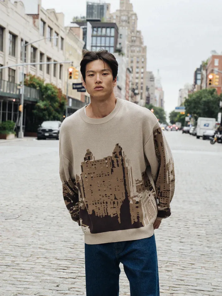 Comfort Stretch bound NYC Skyrise Knit Sweater