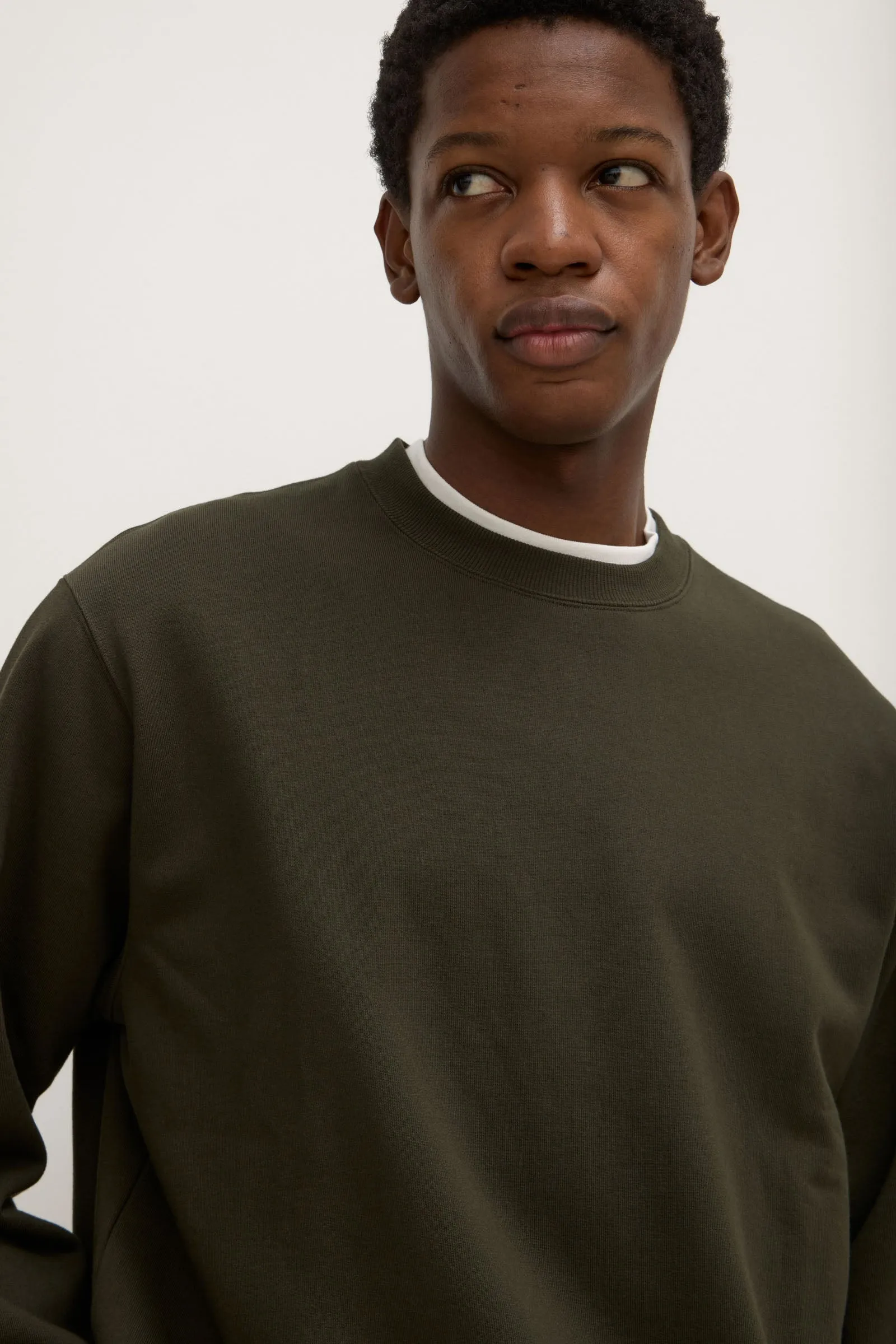 Soft Knit Design Luxe Touch Mens Weekender Crew Neck Fleece