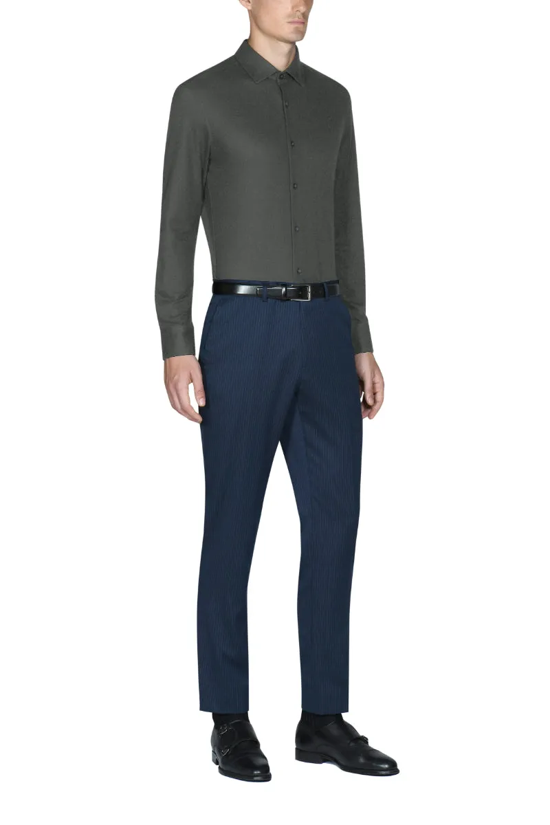 Knit Smart Shirt | Dark Grey GYE149 Low Maintenance