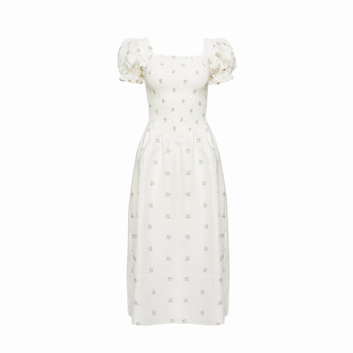 Casual event dress Belle Linen Dress in Bouquets