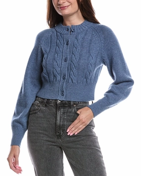 Knit Fabric TOCCIN Rita Wool & Cashmere-Blend Cardigan