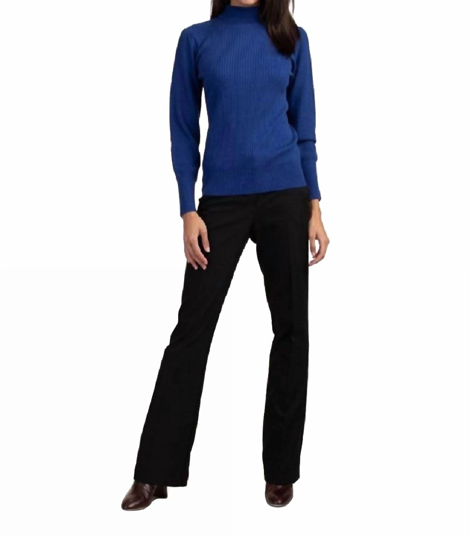 Tom Collins Sweater In Barrett Blue Classic Crew Neck Everyday Cozy