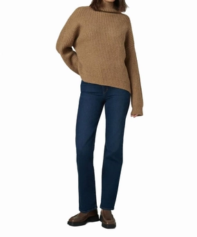 Toronto Oversized Sweater In Oatmeal Brown Layered Fashion