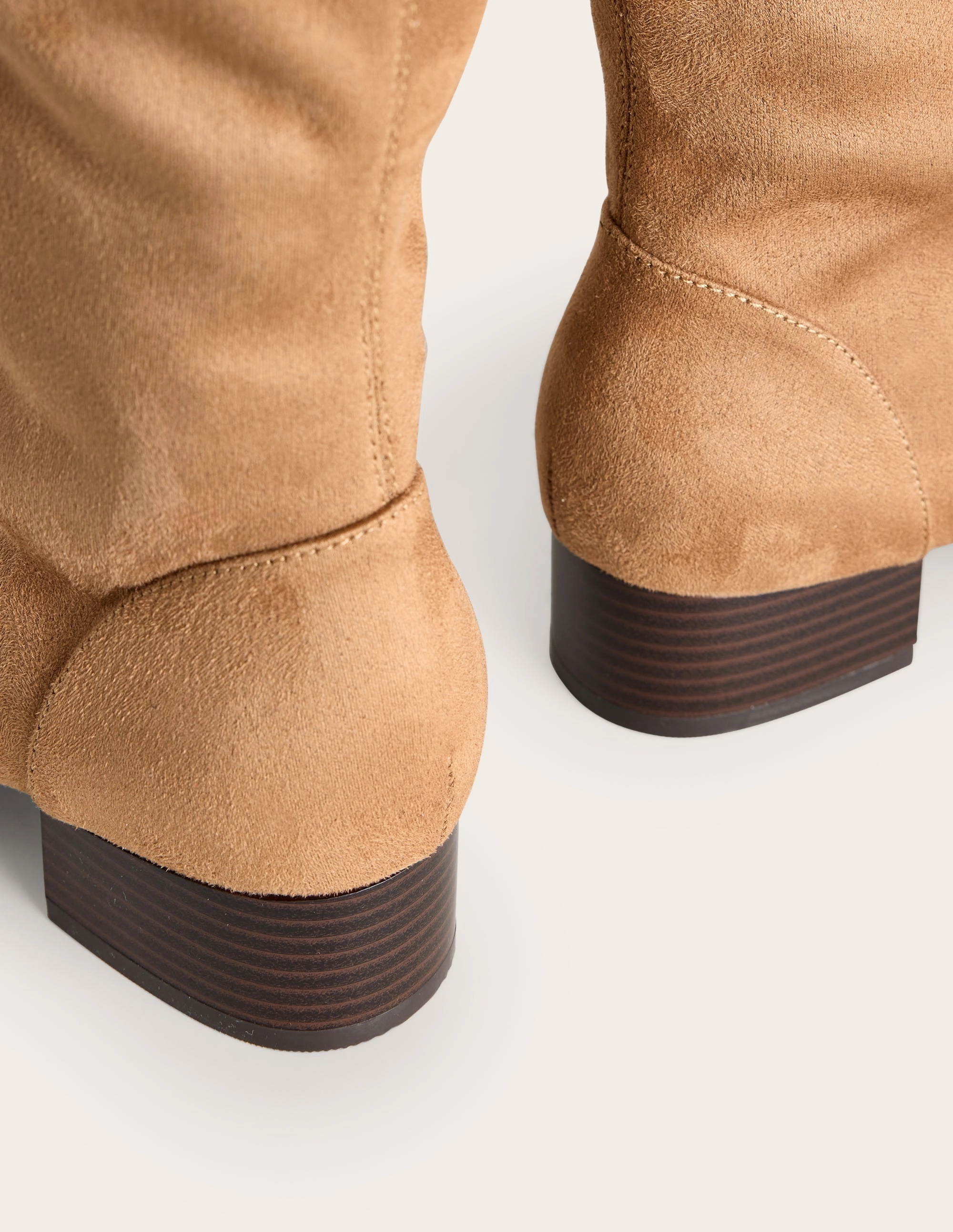 Flat Stretch Knee Boots-Acorn Chain Touch