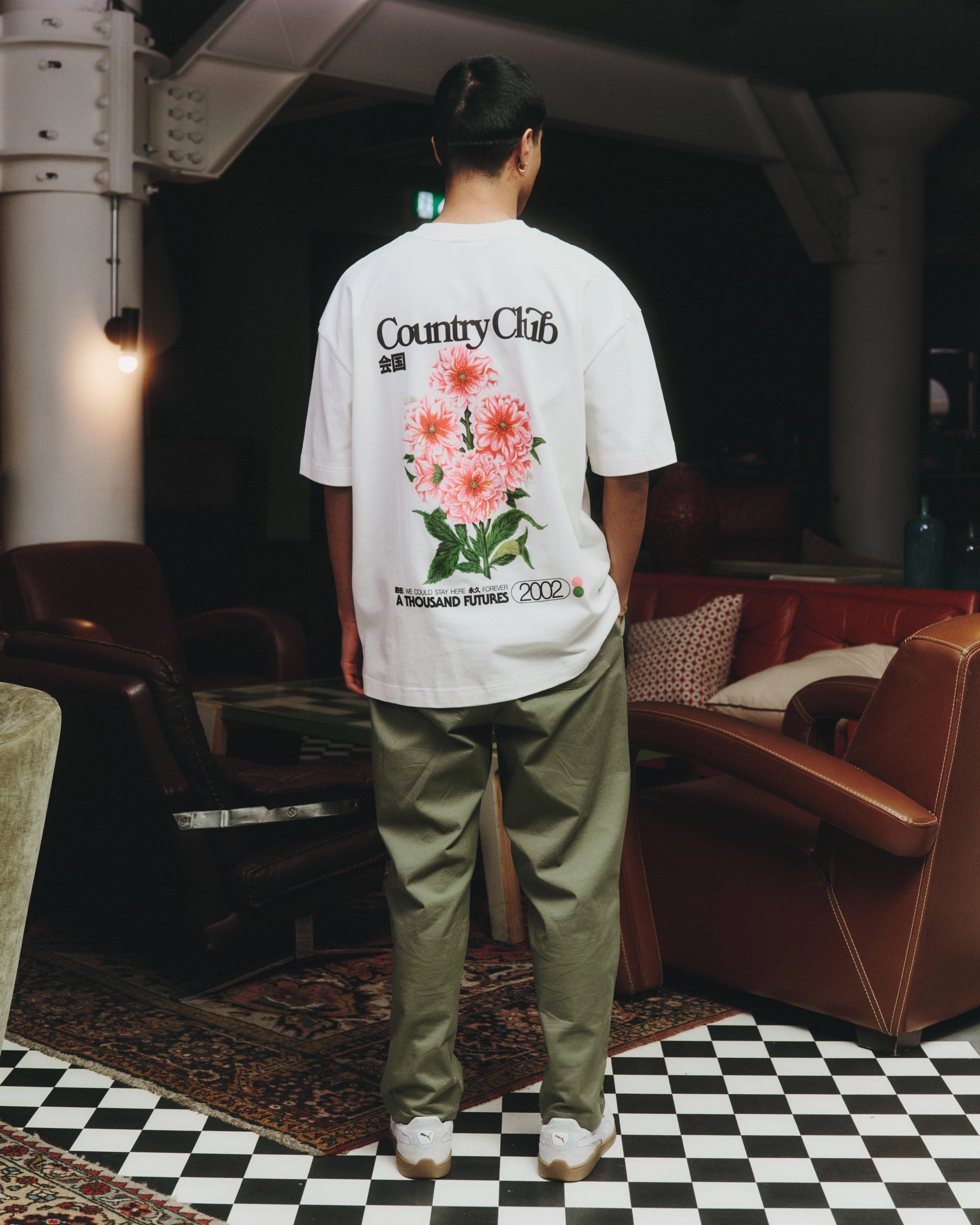 Casual Essentials Wear A Thousand Futures x GK 'Country Club' Tee - Off-White