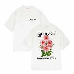 Sustainable A Thousand Futures x GK 'Country Club' Tee - Off-White