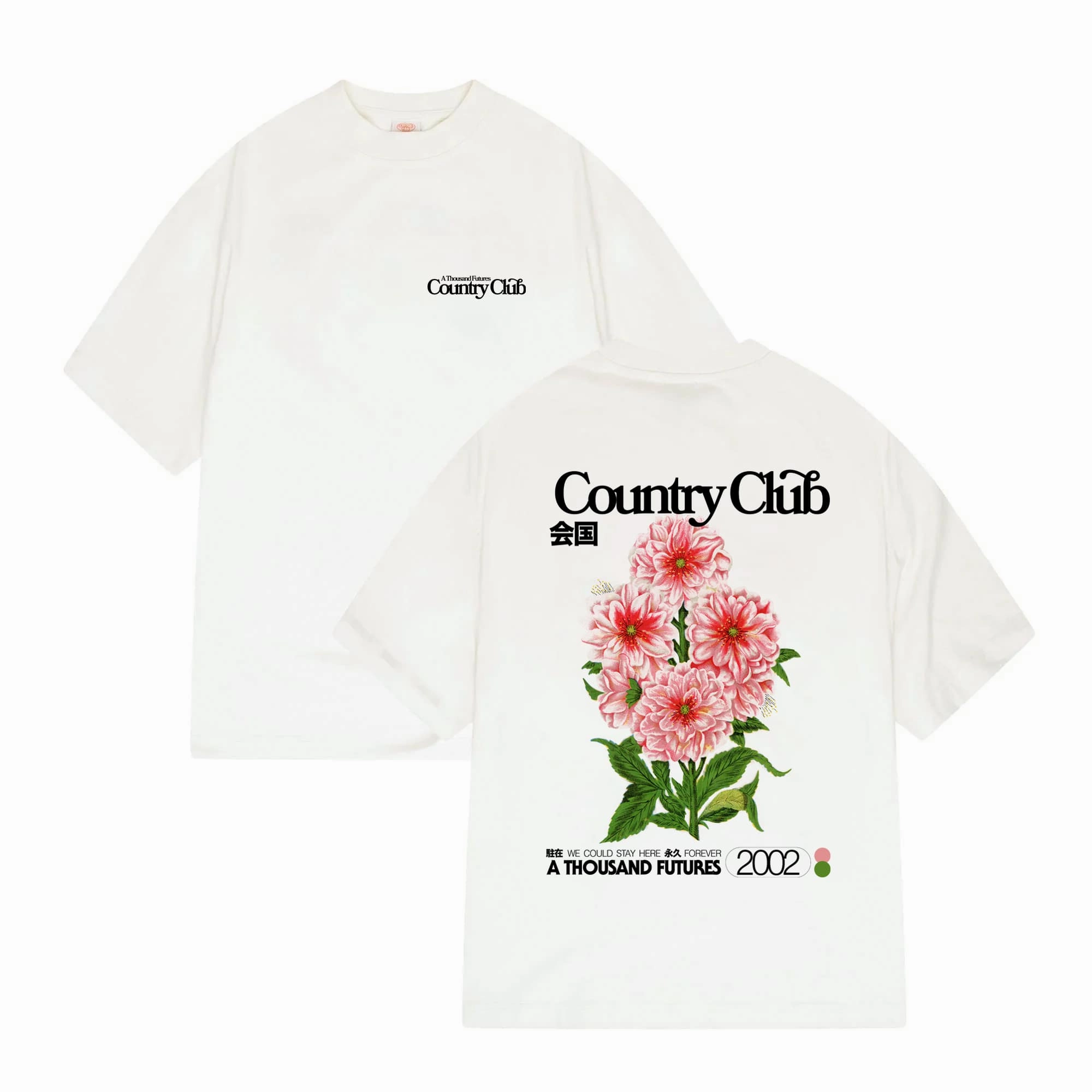 Sustainable A Thousand Futures x GK 'Country Club' Tee - Off-White