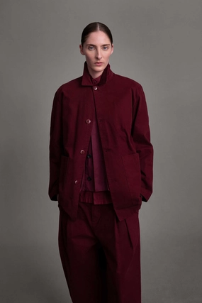 Water Repellent Finish Light Reflective Zippers THE MECHANIC JACKET / WORK TWILL PORT