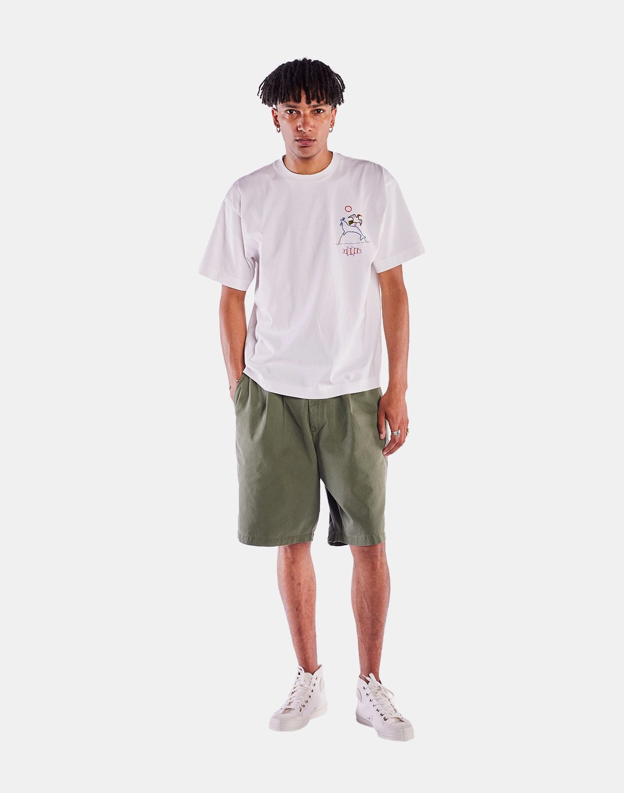 Non Fading Material SeamlessConstruction Trelissick Short Sleeve T-Shirt