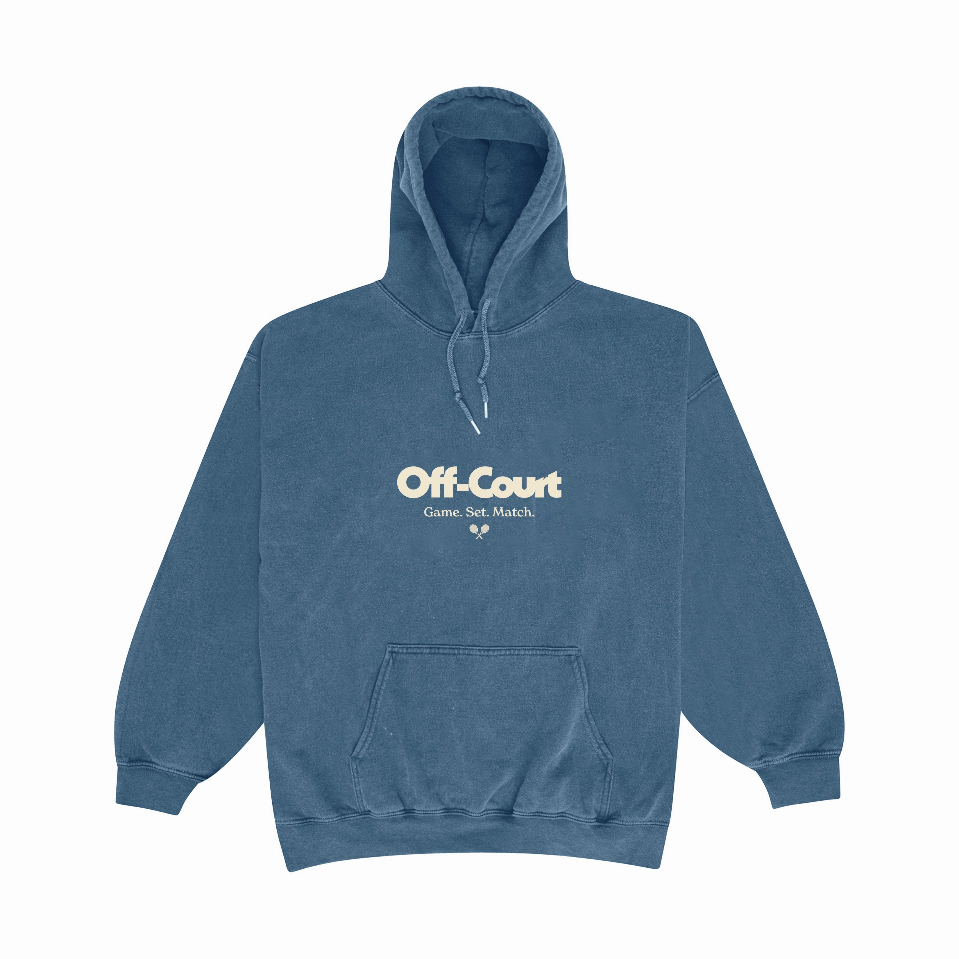 Senior Ultra Soft Handfeel Vice 84 'Off-Court GSM' Vintage Washed Hoodie - Blue
