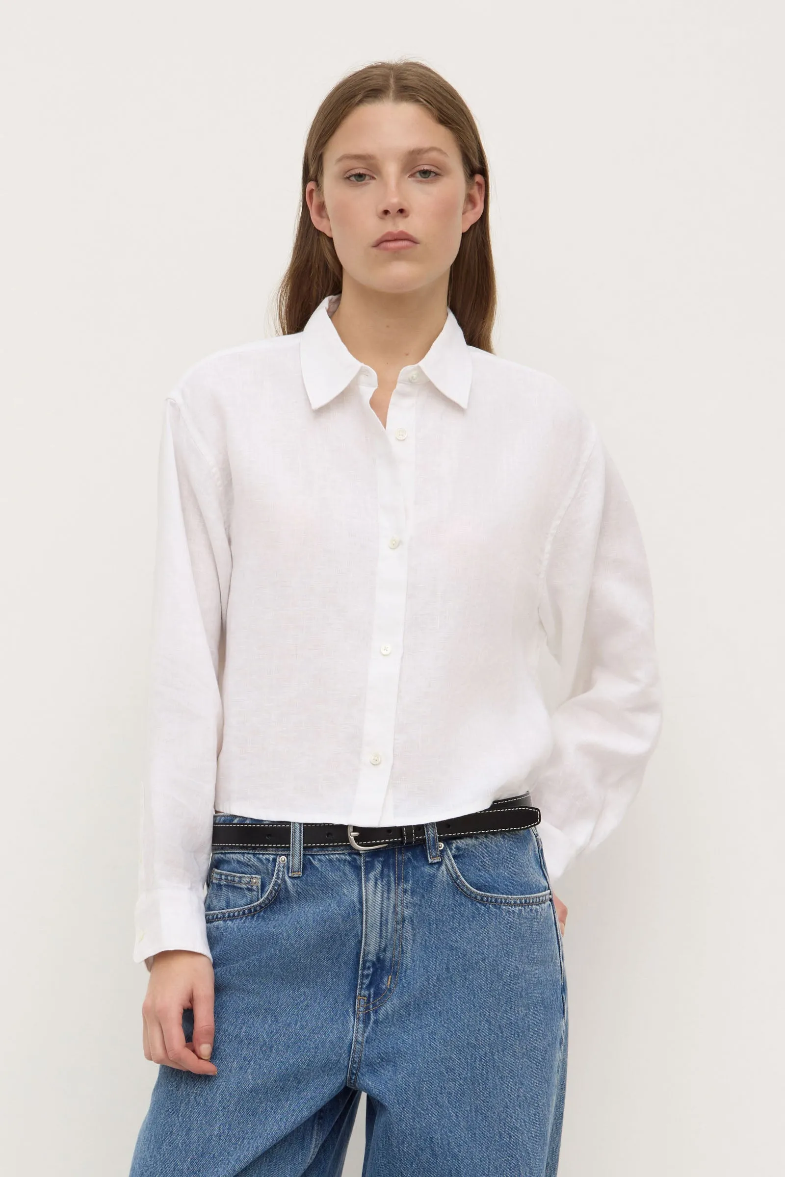 Lilah Linen Boxy Shirt Seasonal Trend