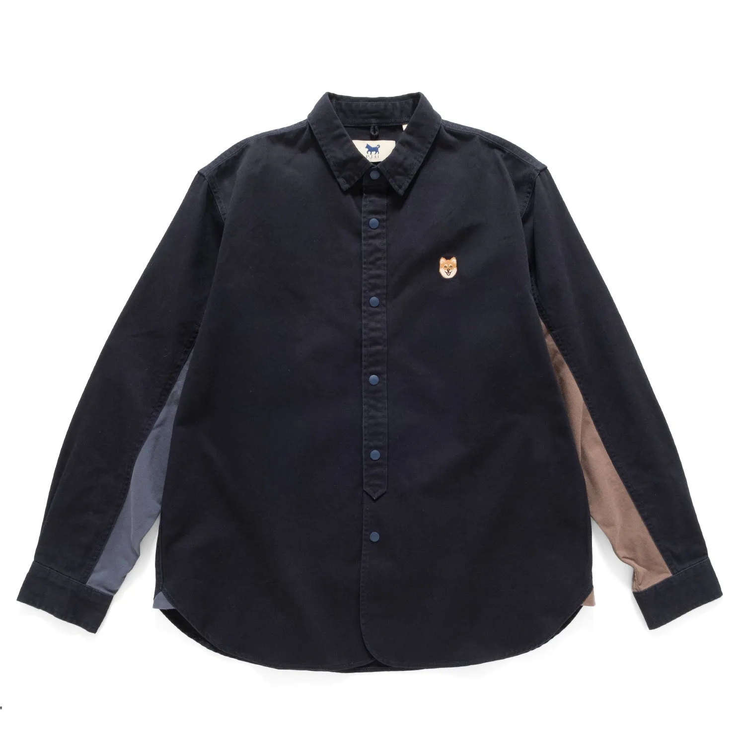 (ST418) Patchwork Sleeve Shirt Fashion Forward