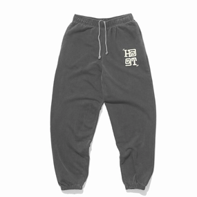 Stain Release Finish Modular Pocket System HAVE A GD TRIP 'Varsity' Vintage Washed Joggers - Charcoal