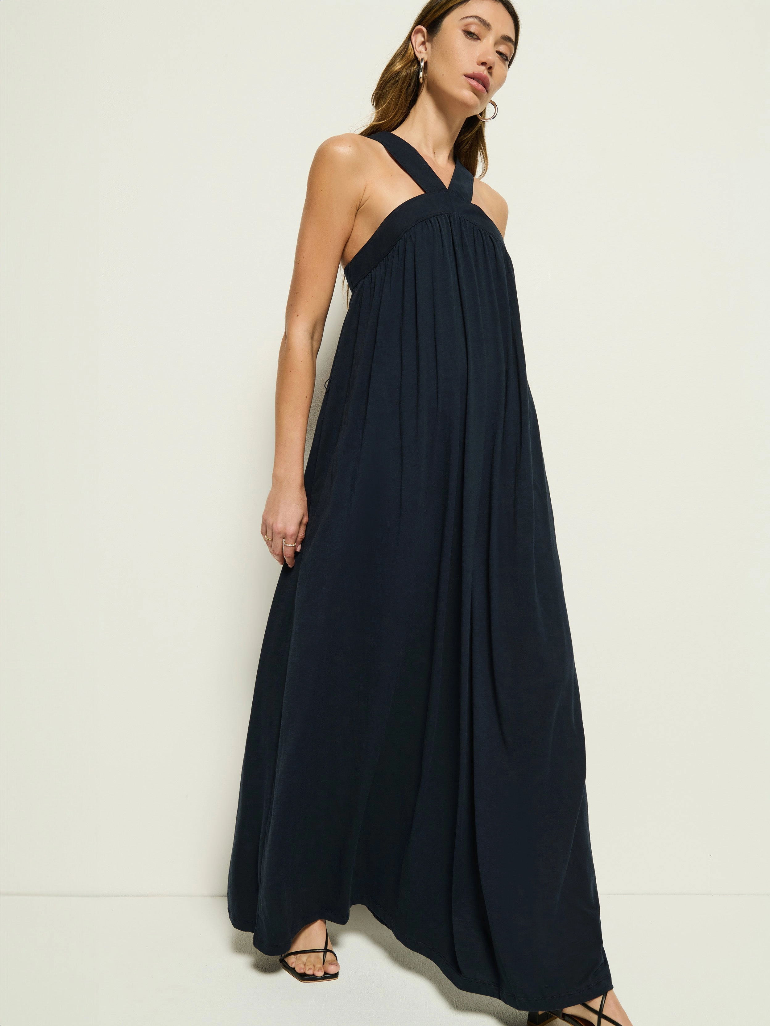 Office Cool Soft-touch daywear Brielle Halter Maxi