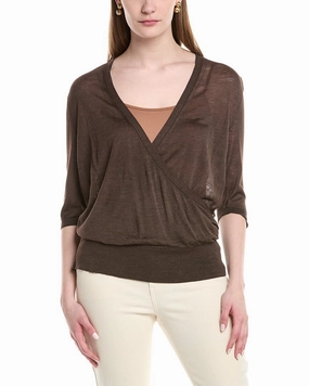 Knit Fabric Versatile Knit Lafayette 148 New York Silk Wrap Sweater