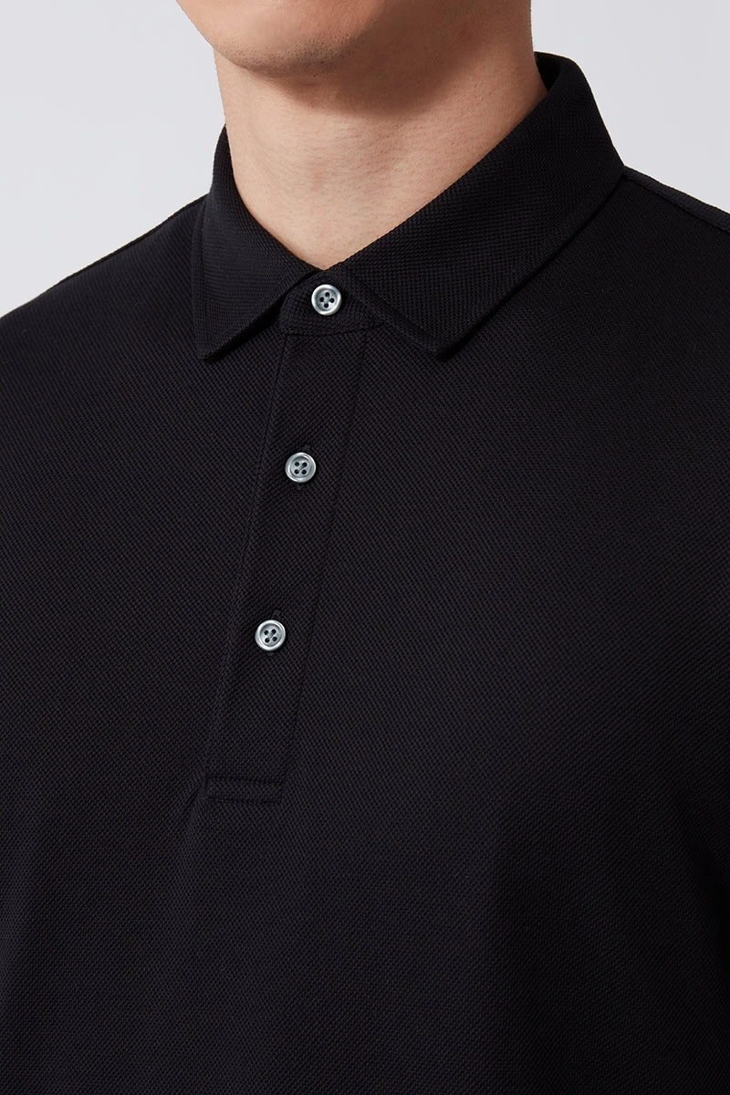 Club Event Regal Pique Polo | Black BKFD01