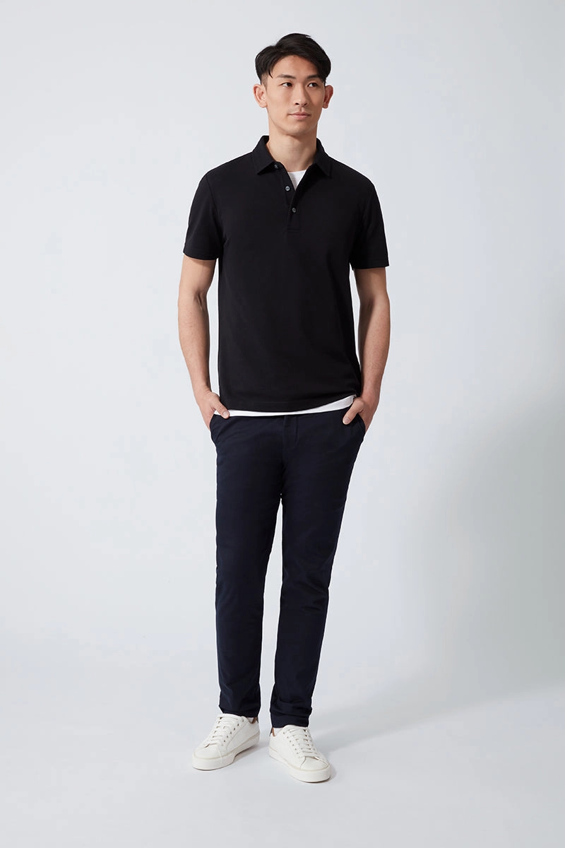 Comfy Apparel Regal Pique Polo | Black BKFD01