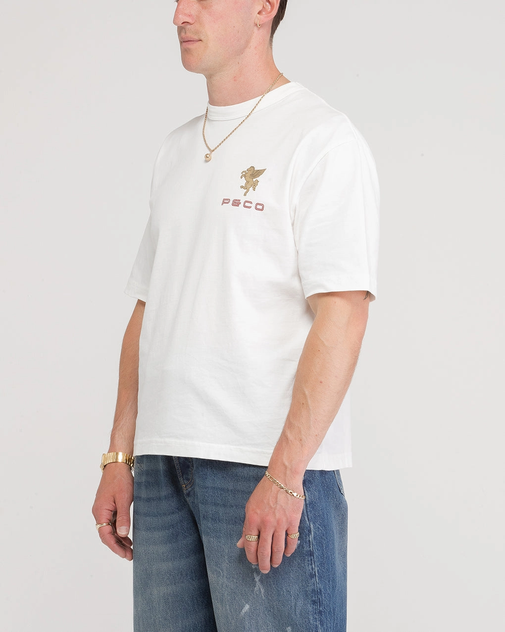 waterproof Paradise Trophy Boxy T-Shirt - Off White