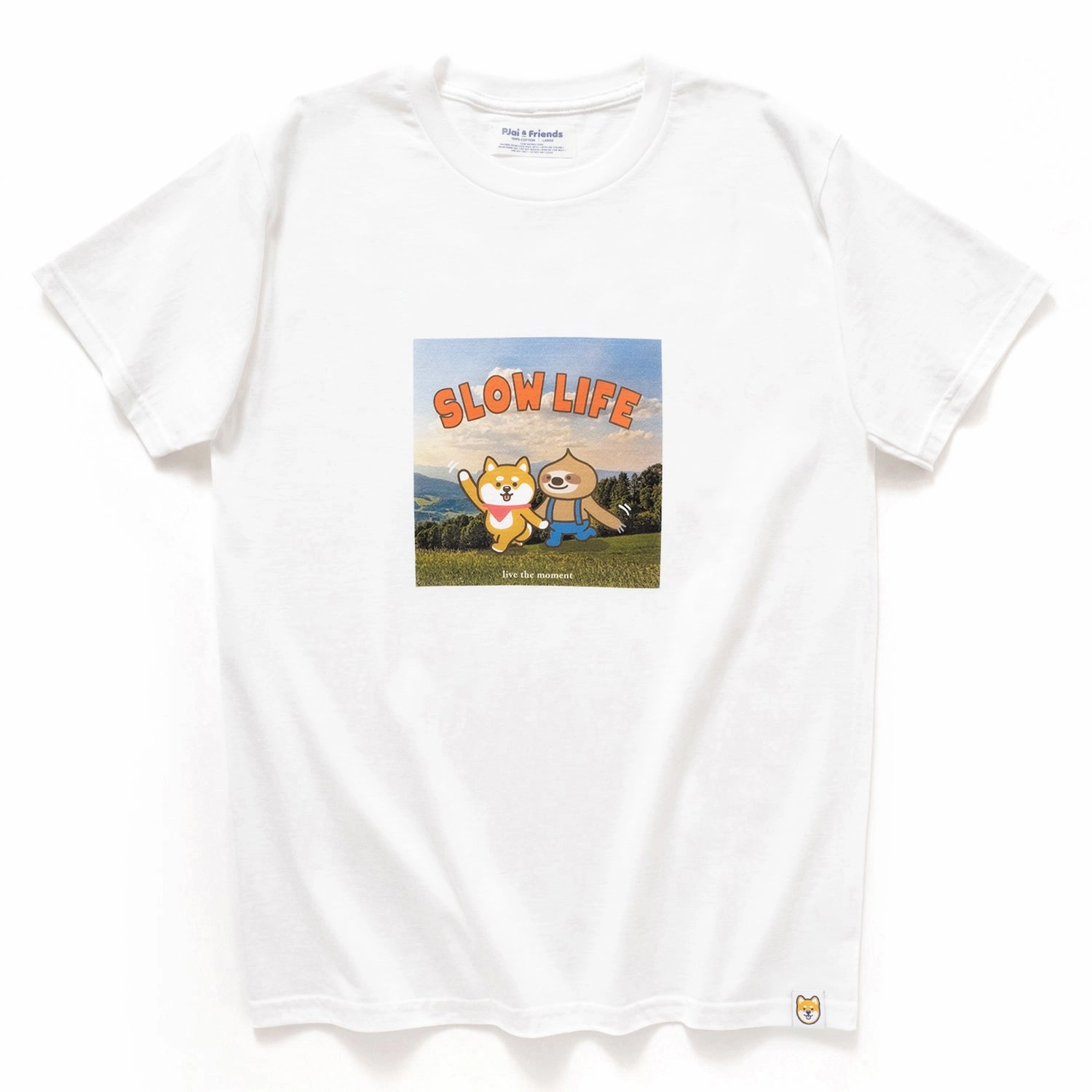 (ZT1119) Slow Life Photo Print Tee Chic Fashion Collared formality