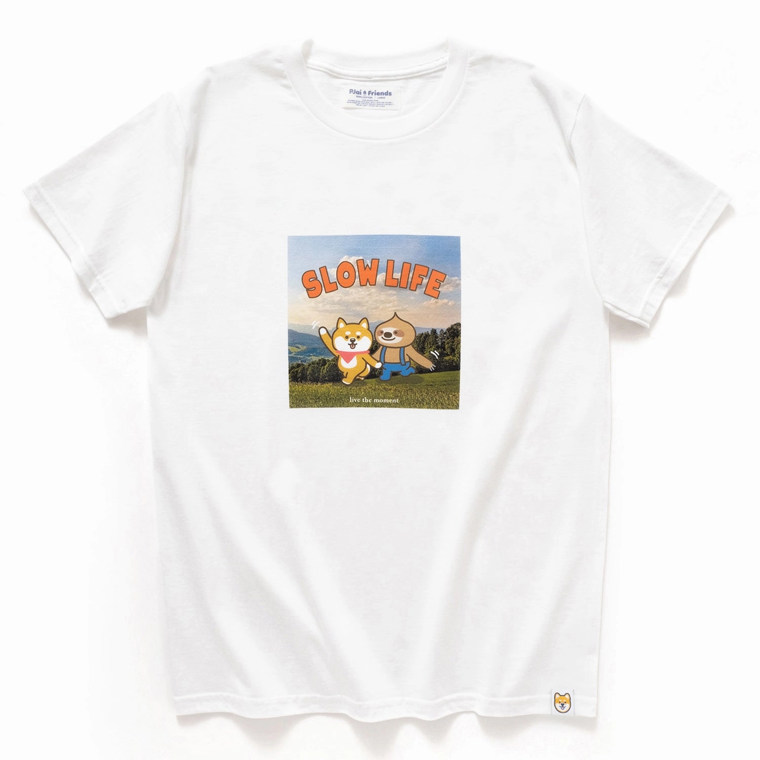 (ZT1119) Slow Life Photo Print Tee Minimalistic Wear