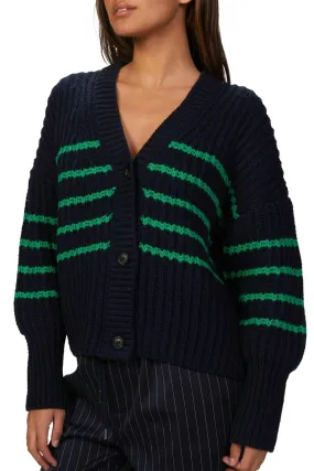 Seasonal Layers Snug Knit Tupper Knit Cardigan In Indigo
