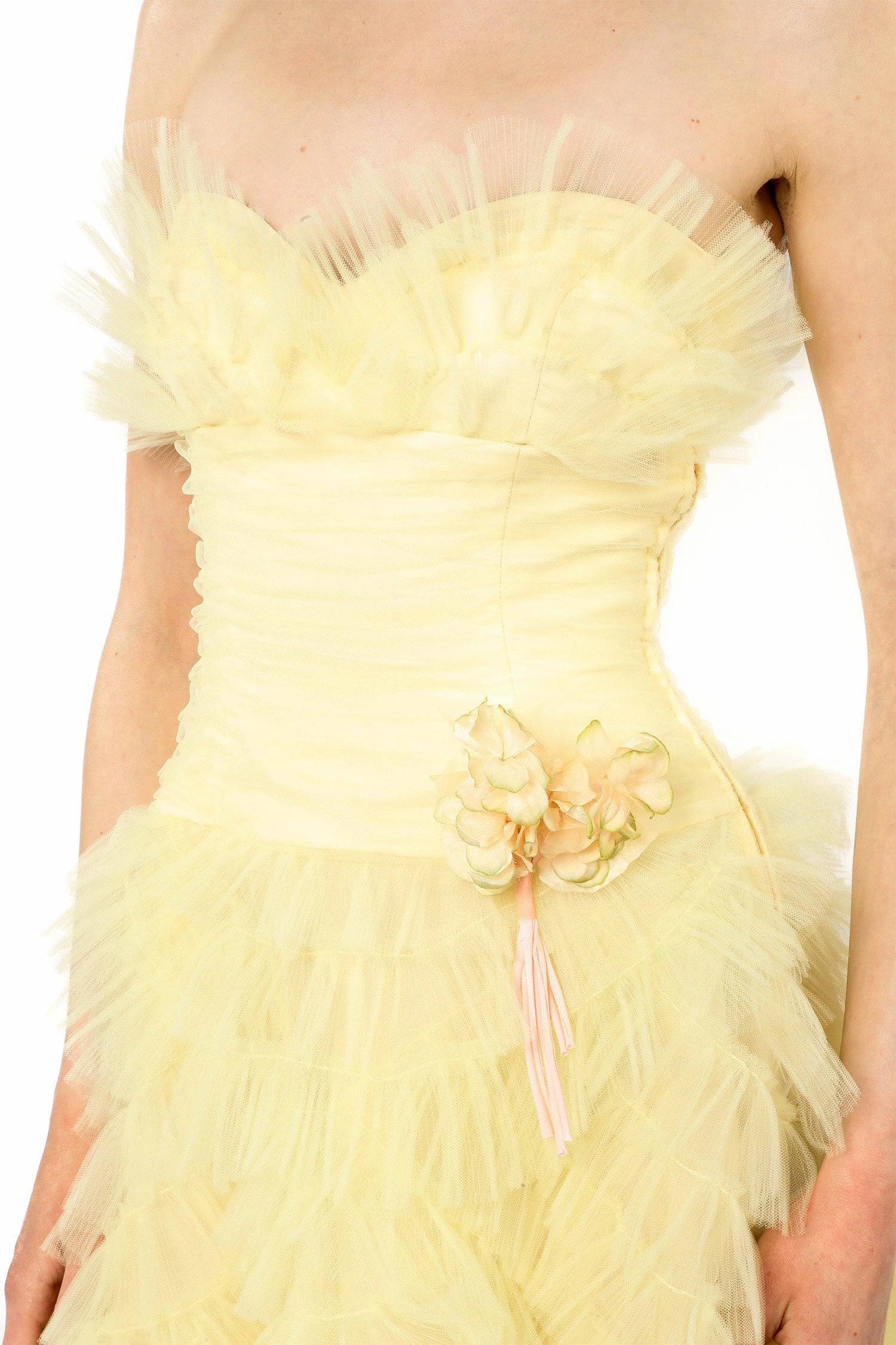 Charming Style Soft Colorway Party Girl Strapless Tulle Dress