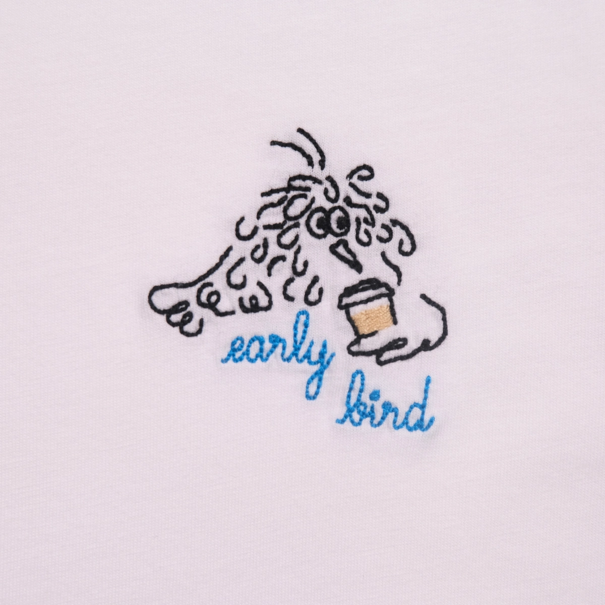 Poitou Patch Earlybird Organic Cotton T-Shirt (unisex) Pocket Design Street Smart