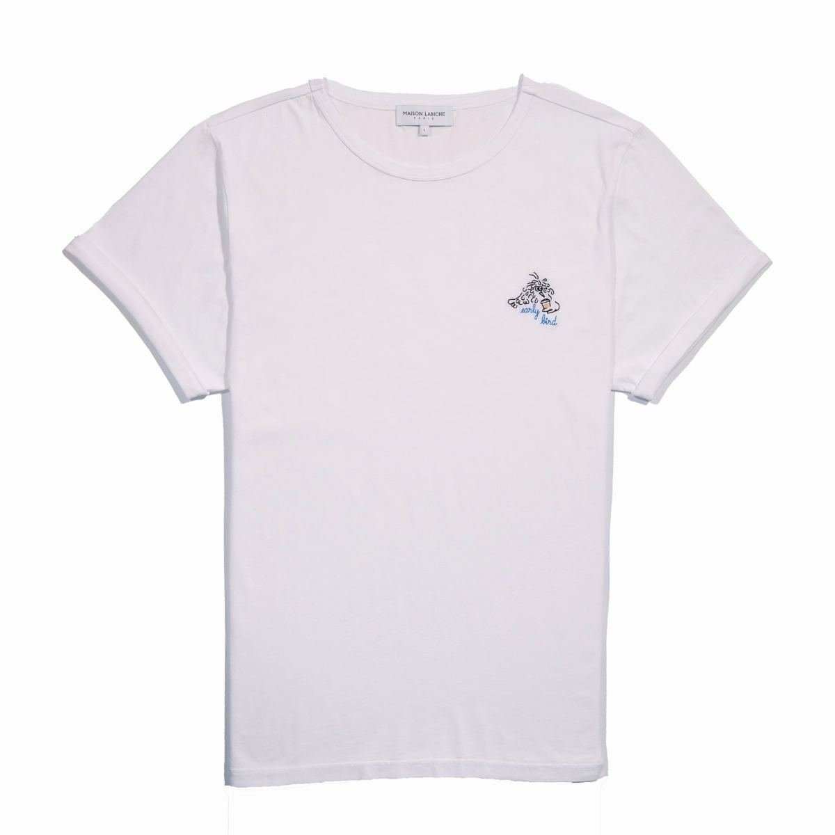 Breathable Design Summer Wardrobe Poitou Patch Earlybird Organic Cotton T-Shirt (unisex)